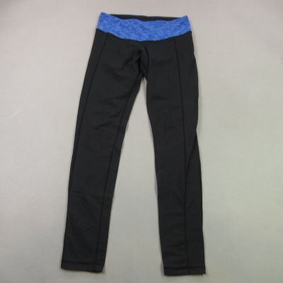 Lululemon Leggings Womens 6 Workout Gym Stretch Lightweight Black Casual